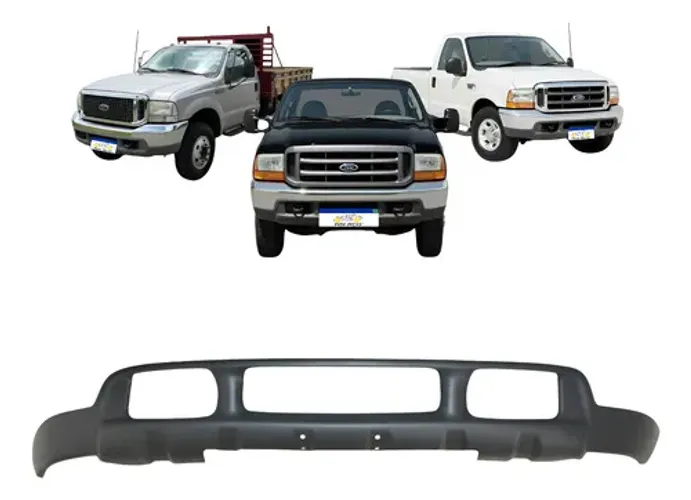 Spoiler Parachoque Ford F250 F350 F4000 1999 A 02 03 04 2005 - Preto