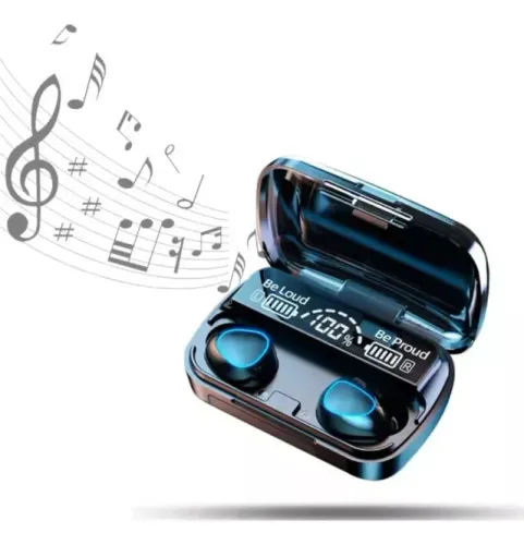 Fone De Ouvido In-ear M10 Sem Fio Bluetooth Com Powerbank Novo