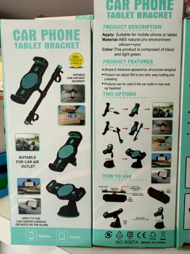 Suporte veicular para celulares e tabletes 3 em 1