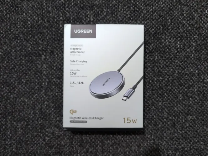 Carregador Magnético sem fio Magsafe Ugreen Q2 iPhone e Android