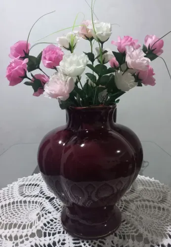 Vaso de Porcelana Vinho