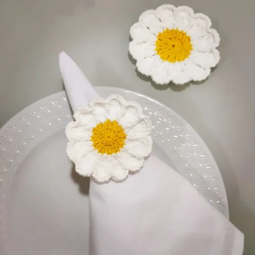 Kit 1 porta copo e 1 porta guardanapo.