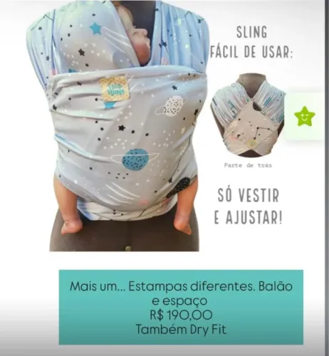 Tata Sling Dryfit para bebê