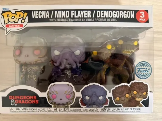 Funko Pop Dungeons & Dragons Vecna Mind Flayer Demogorgon 3 Pack