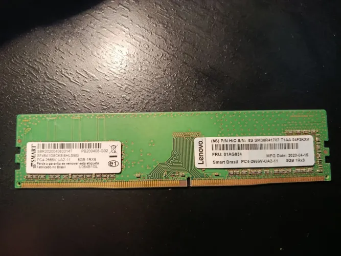 Memória Ram 8GB DDR4 Lenovo 2666mhz