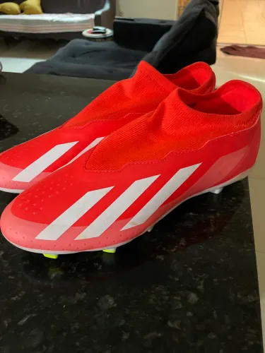 Chuteira Adidas X Crazyfast Elite Campo Sem Cadarço - 1 Uso, Nova