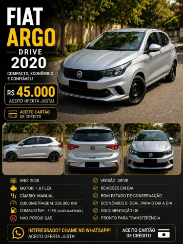 Fiat Argo Drive 1.0 6V Flex 2020