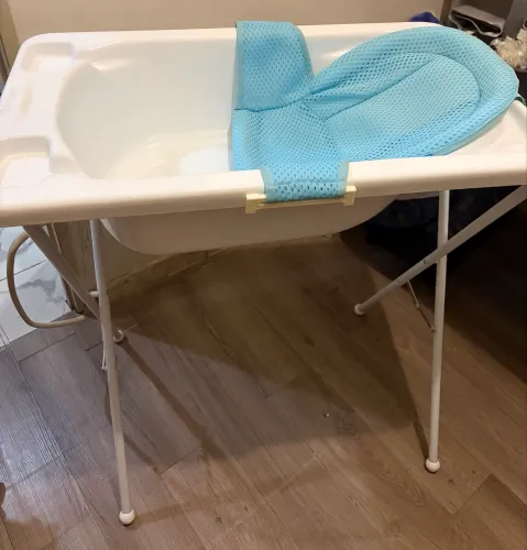 Banheira Acqua Trio Galzerano + rede de proteção Buba azul