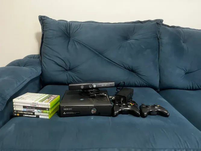Xbox 360 bloqueado + kinect + jogos