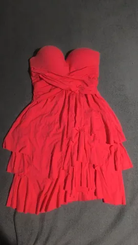 vestido colcci tomara que caia coral p