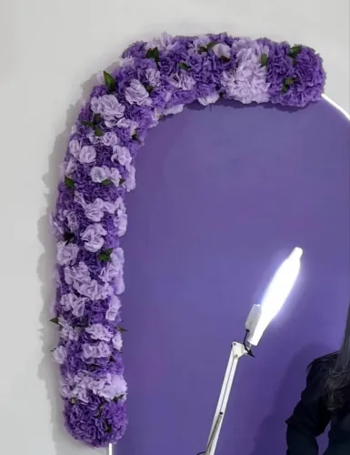 Arco flor de cerejeira roxo/lilas
