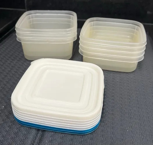 Potes plásticos para alimentos