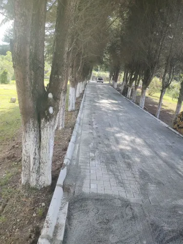 Calçada em peiver meio fio