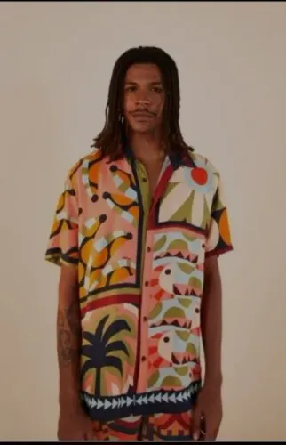 Camisa Unissex Tropical Colorida Farm Rio