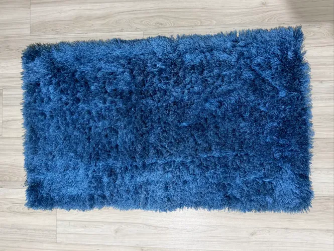 Tapete Felpudo Azul Marinho 0,97 X 0,56 cm