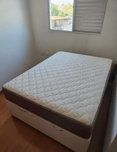 Cama Bau + Colchão Casal (Praticamente Novos)