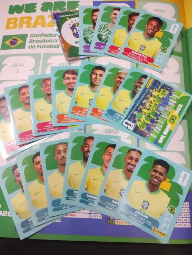 Figurinhas Seleção Brasileira Copa 2026 completa