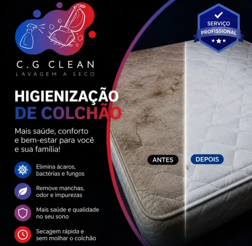 Higienização e impermeabilização de estofados 