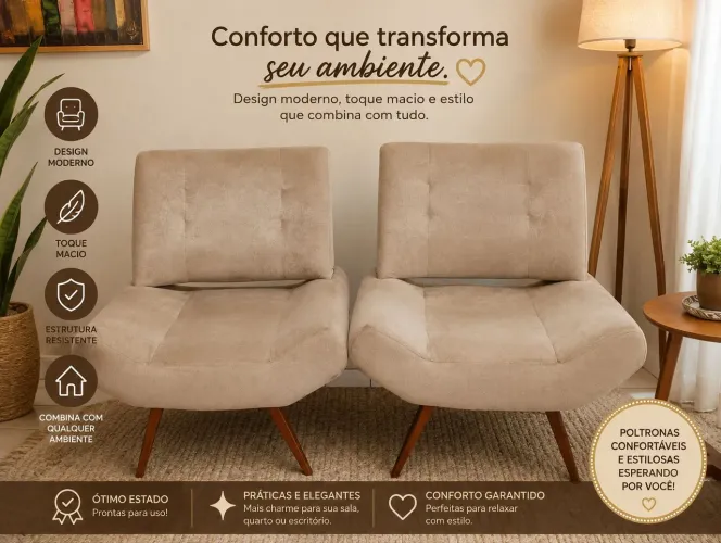 Duas poltronas usadas - bom estado