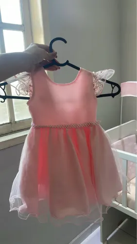 Vestido para bebê 0 a 3 meses (P)