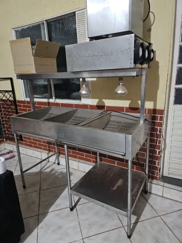 balcão/buffet térmico de inox