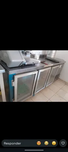 Balcão freezer inox