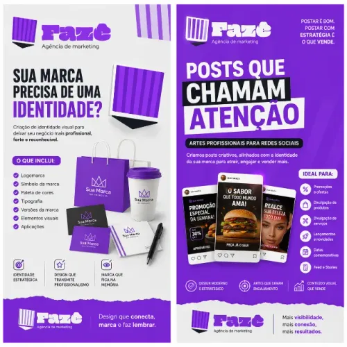 Designer gráfico: identidade visual e posts para redes sociais