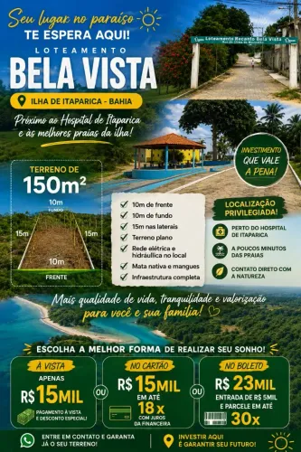 Terreno ilha de Itaparica