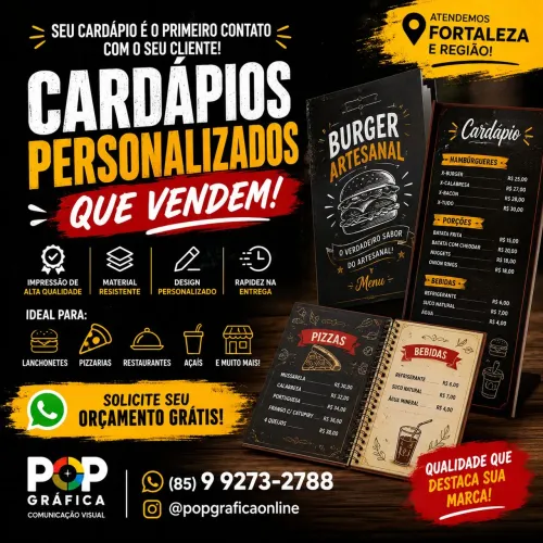 Cardápio personalizado