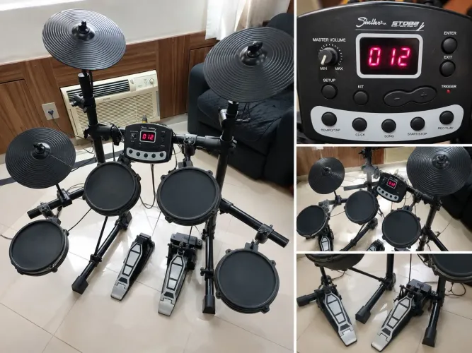 Bateria Eletrônica Shelter STD82 Completa e Funcionando