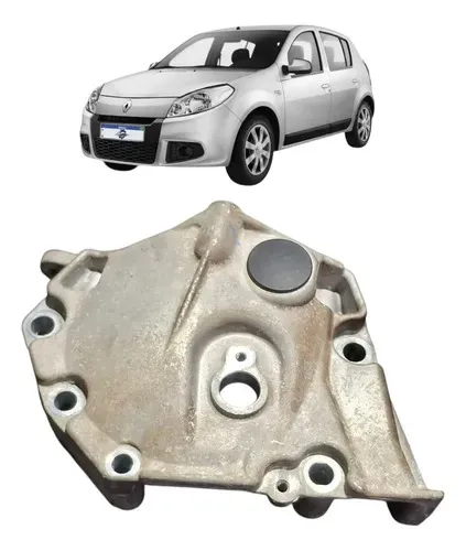 Tampa Correia Dentada Renault Sandero 2011 Uzad0  Prata