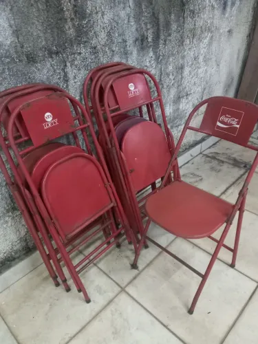 Vendo 8 cadeiras ferro