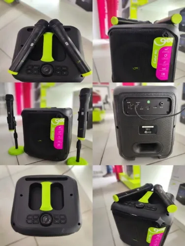 Caixa de Som 2 Microfones *NOVA* Melhor custo benefício X JBL