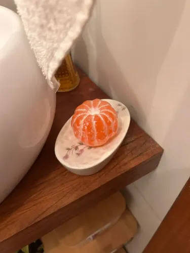 Saboneteira de Porcelana Vintage Oval - Ramos Florais e Relevo