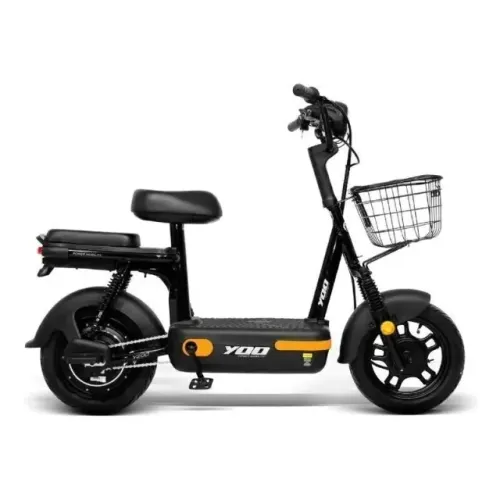 Bicicleta Elétrica Scooter YOO Y200 Preta/Laranja