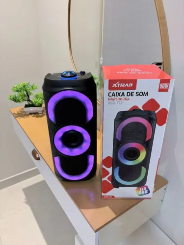 Caixa de Som Bluetooth Portátil 50W NOVA