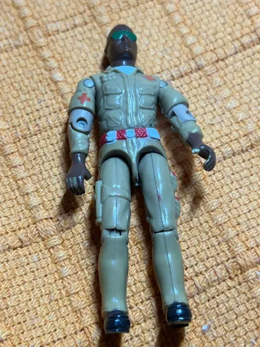 Comandos em Ação GI Joe Médico boneco antigo 
