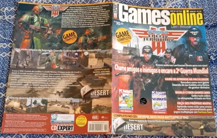 Revista Games Online Ano 1 Nº 2 Wolfenstein Enemy Territory ( Sem CD )