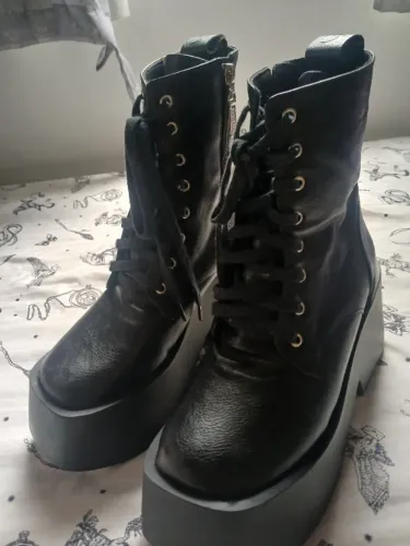 Coturno/bota gótico plataforma loja reversa gótica moda alternativa