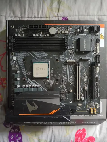 Placa mae b550 Aorus Elite+ Ryzen 5 5600