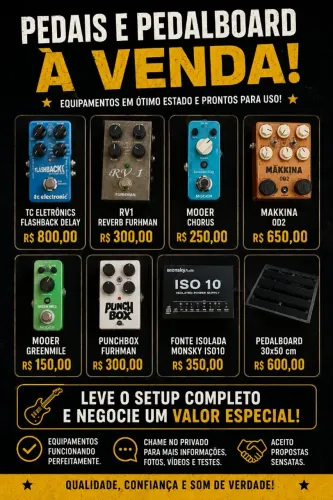 Pedalboard completo - Troco por Boss GT100