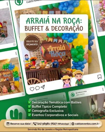 Buffet e decoração Junina