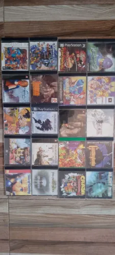 Lote de 36 Jogos de Ps1 Midia Plata