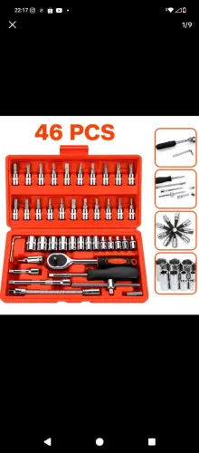 Maleta kit de ferramentas com 46 peças