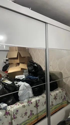 Guarda roupas casal em MDF com espelhos