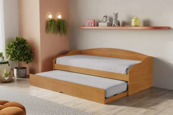 Sofá Cama Funny III Fit Cinamomo Frete Grátis - Até 12x S/ Juros