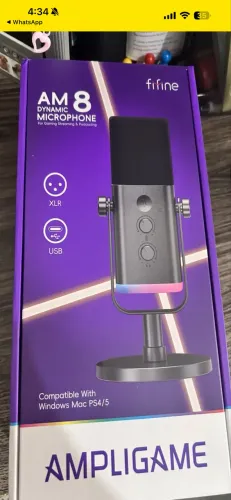 Microfone Fifine AM8 Dinâmico - USB/XLR