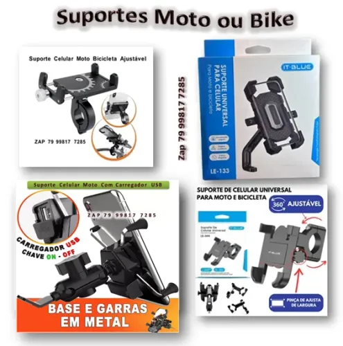 Suporte Celular para Moto ou Bike Vários Modelos