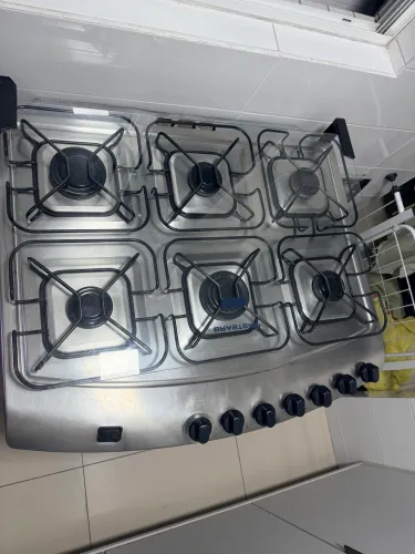 Fogão 6 Bocas Inox BRASTEMP Forno 96L