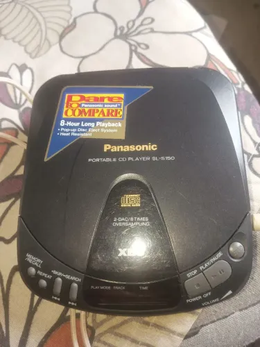 Discman Panasonic SL-S150 Vintage Raro - Funcionando Normalmente, LEIA O ANÚNCIO